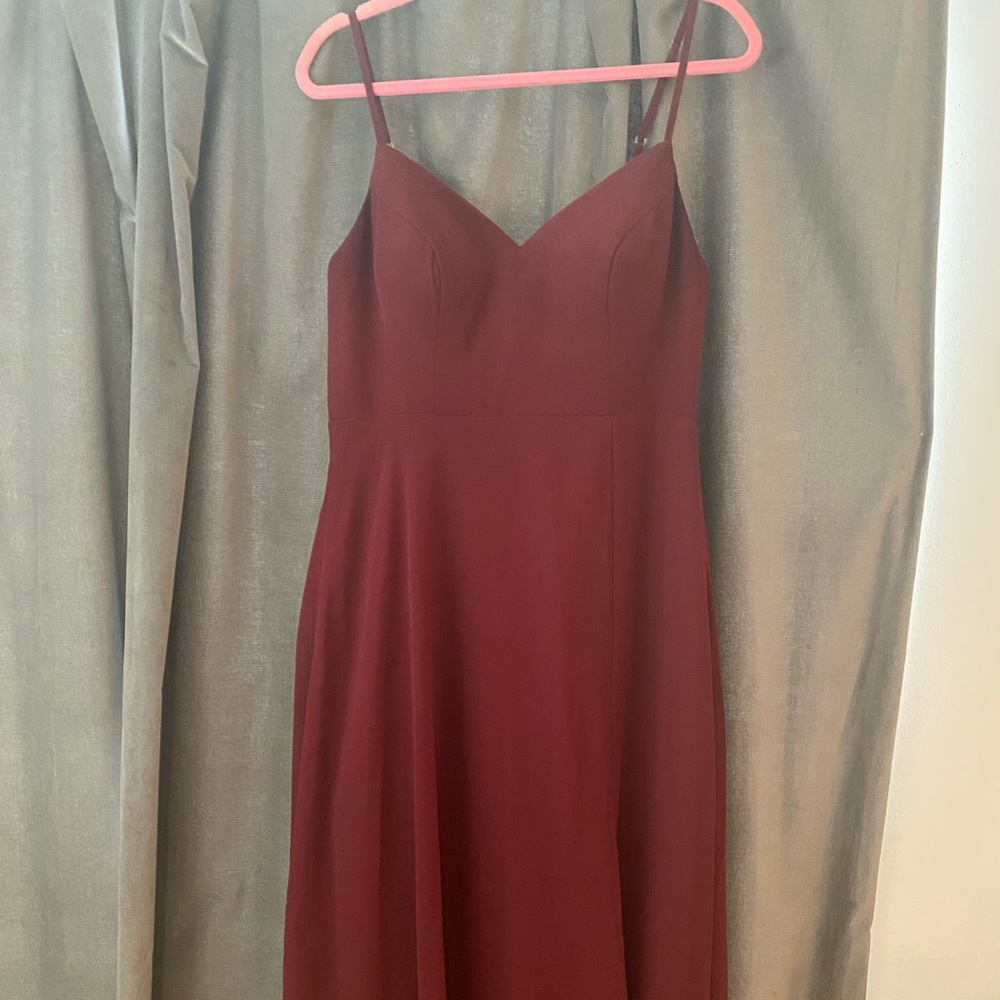 Azazie Cabernet bridesmaids dress size a10